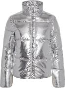 Pieces Pcnamie Puffer Jacket Kvinde Sølv Dunjakker Str L - Polyester h...