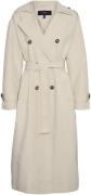 Vero Moda Vmchloe Long Trenchcoat GA Noos Kvinde Oatmeal Trenchcoats S...