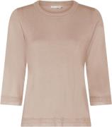 Micha BB Jumper_ BB Viscose Knit Kvinde Warm Sand Sweaters Str L - hos...