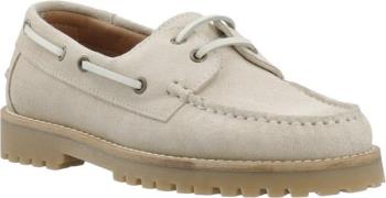 Cashott Caslena Boat Shoe Suede Kvinde Beige Loafers Str 40 - Læder ho...