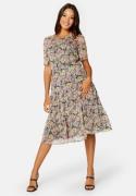 Bubbleroom Occasion Brie Midi Dress Black / Floral 48