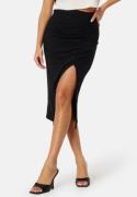 BUBBLEROOM Vilja Rib Skirt Black L