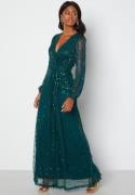 AngelEye Long Sleeve Seqiun Dress Emerald L (UK14)