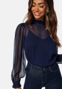 Happy Holly Dolores blouse Dark blue 52/54