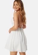 Bubbleroom Occasion Sunny Tie Back Dress White 32