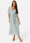 Bubbleroom Occasion Butterfly Sleeve Midi Dress Dusty green 46