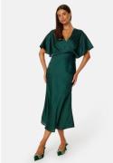 Bubbleroom Occasion Selena Satin Dress Dark green 40