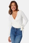 BUBBLEROOM Karla wrap top White XS