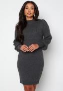 ONLY Katia L/S Dress Knit Dark Grey Melange S