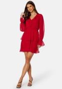 BUBBLEROOM Cheyenne Frill Dress Red 44