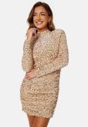 VERO MODA Bella LS Short Dress Pumice Stone Details S