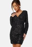 VILA Cava Sequin Dress Black 36