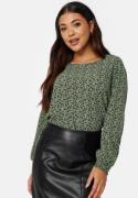 ONLY Vic L/S Top Hedge green AOP Vica 34