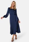 VILA Vienna Ravenna L/S Ankle Wrap Dress Navy Blazer 40