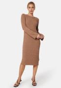 GANT Textured Knit Dress Roasted Walnut M