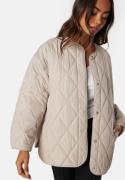 Pieces Pcstella Quilted Jacket Silver Gray S