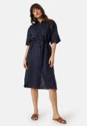 GANT Rel Linen SS Shirt Dress Navy 44