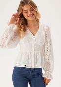 BUBBLEROOM Nettie Broderi Anglaise Blouse White 42