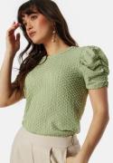 VILA Vianine S/S Puff Sleeve top Swamp M