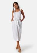 BUBBLEROOM Linen Blend Dress White 36