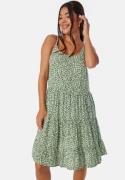 ONLY Onlmaj Life S/L Short Dress Artichoke Green L