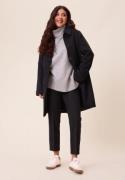 Happy Holly Straight Wool Blend Coat Black 52/54