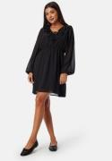 BUBBLEROOM V-neck Short Frill Dress Black S