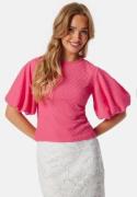 BUBBLEROOM Volume Sleeve Blouse Pink XS