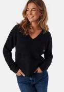 SELECTED FEMME Slflulu New Ls Knit V-neck B Black XS