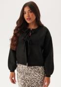 VERO MODA Vmbow Ls O-neck Tie Cardigan Black XS