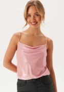 BUBBLEROOM Foil Strap Top Light pink S