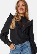 BUBBLEROOM Frill Lace Blouse  Black S