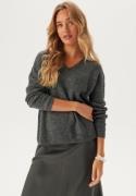 VERO MODA Vmcrewlefile V-Neck Pullover Medium Grey Melange M