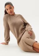 Object Collectors Item Objditte Re L/S KNIT MIDI DRES Desert Taupe Det...