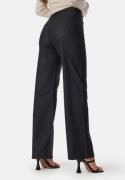 BUBBLEROOM High Waist Straight Leg Coated Jeans Black 42