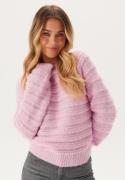 Pieces Pcjayda Ls O-neck Knit Pink Lavender XL