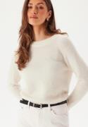 SELECTED FEMME Slflulu LS Knit O-Neck Snow White Detail:MELANGE XL