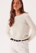 SELECTED FEMME Slflulu LS Knit O-Neck Snow White Detail:MELANGE XXL