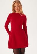 Bardot Delphi Long Sleve Mini Dress 191663 Deep Red 40(UK12)