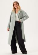 BUBBLEROOM Belted Midi Trenchcoat Dusty green 42