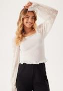 BUBBLEROOM Square Neck Smock Top White XS