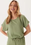 VILA Vijosa S/S TOP - NOOS TOP - NO Oil Green 34