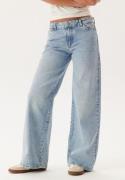 Pieces Pcselma Lw Wide Jeans Lb Light Blue Denim 29/32