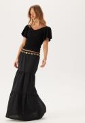 Pieces Pcsikka Hw Maxi Skirt Black L