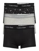 Low Rise Trunk 3Pk Boxershorts Black Calvin Klein