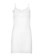 Slclara Strapdress Nattøj White Soaked In Luxury