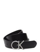Ck Adj.logo Belt 3.5Cm Bælte Black Calvin Klein