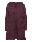 Yasblicco Ls Dress Kort Kjole Burgundy YAS