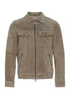 Ben Suede Shirt Jacket Læderjakke Skindjakke Beige Jofama