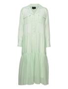 Trine Ltd. Dress - Light Green Checks Maxikjole Festkjole Green Birgit...